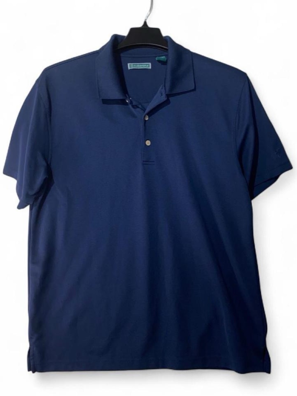 Cubavera Men's Deep Navy Short-Sleeve Polo